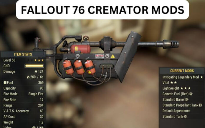 Fallout 76 Cremator Mods